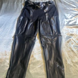 Maniere De Voir Vegan leather pants/shorts